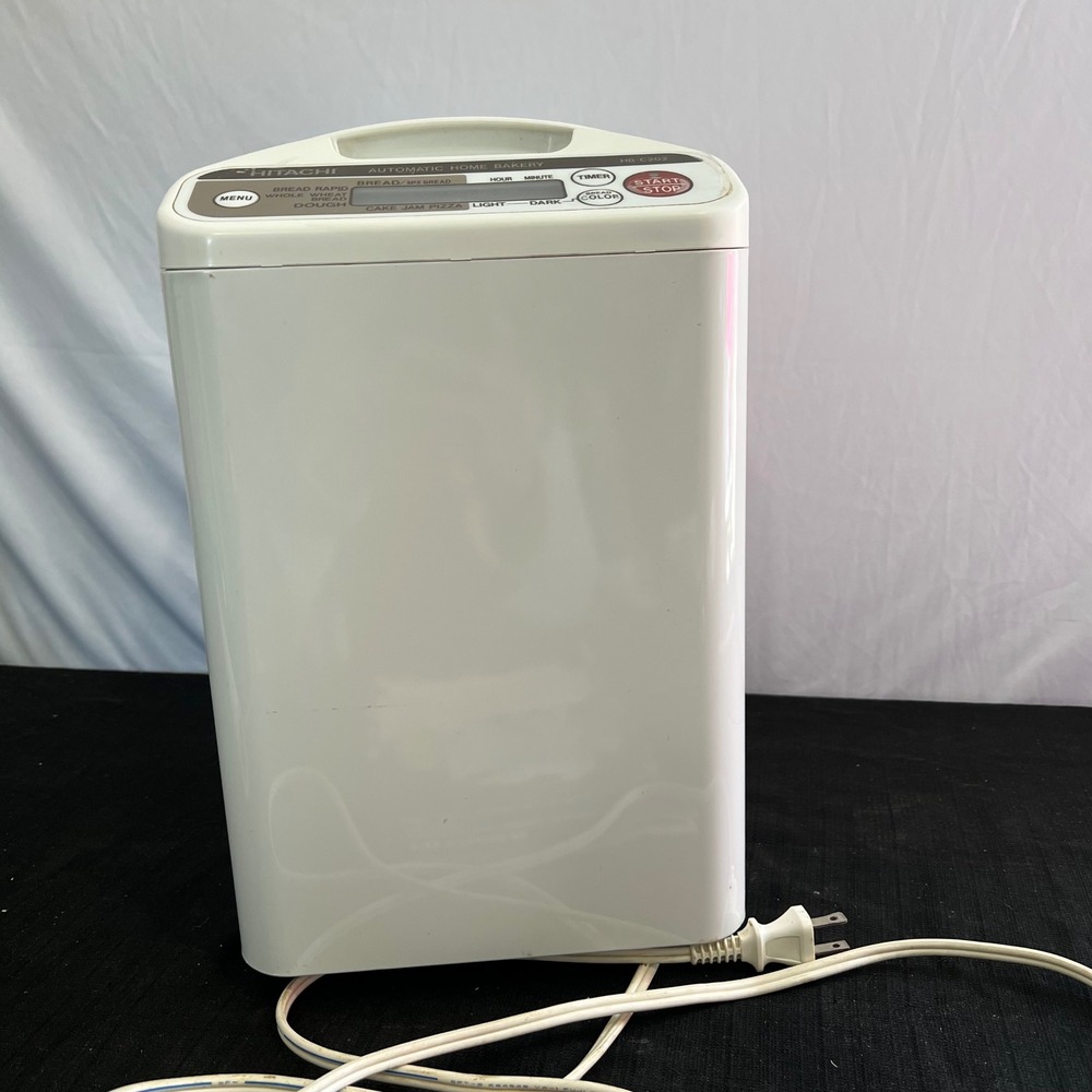 Hitachi HB-C202 Automatic Home Bakery Bread Maker White with Manual and Cookbook